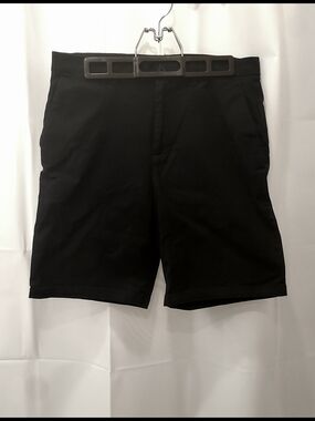Calvin Klein Black Flat-Front Men's Shorts